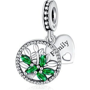 Rose Gold 925 Sterling Silver Dangle Charm Pendant for Pandora Bracelet Necklace